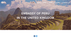 Desktop Screenshot of peruembassy-uk.com